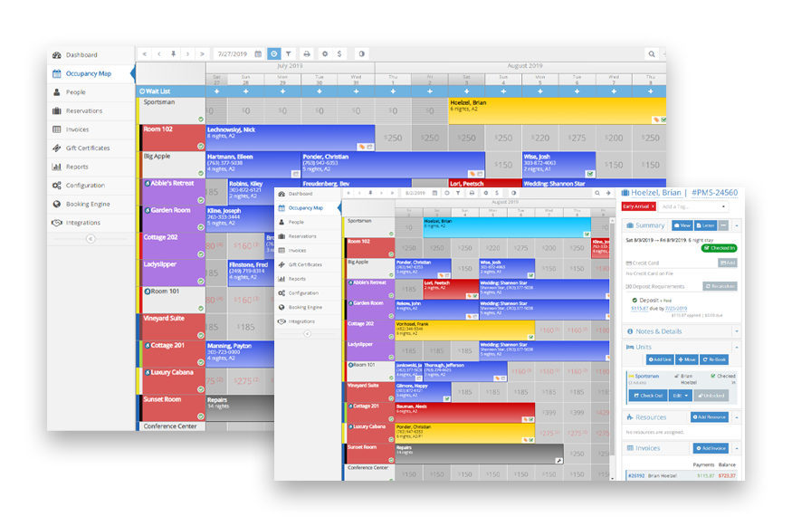rezStream-PMS-OccupancyMap