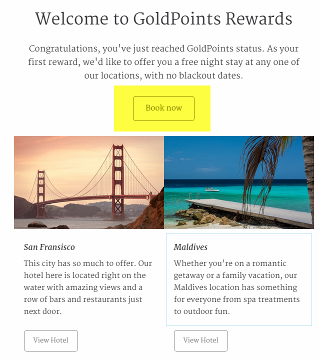 Call To Action in email