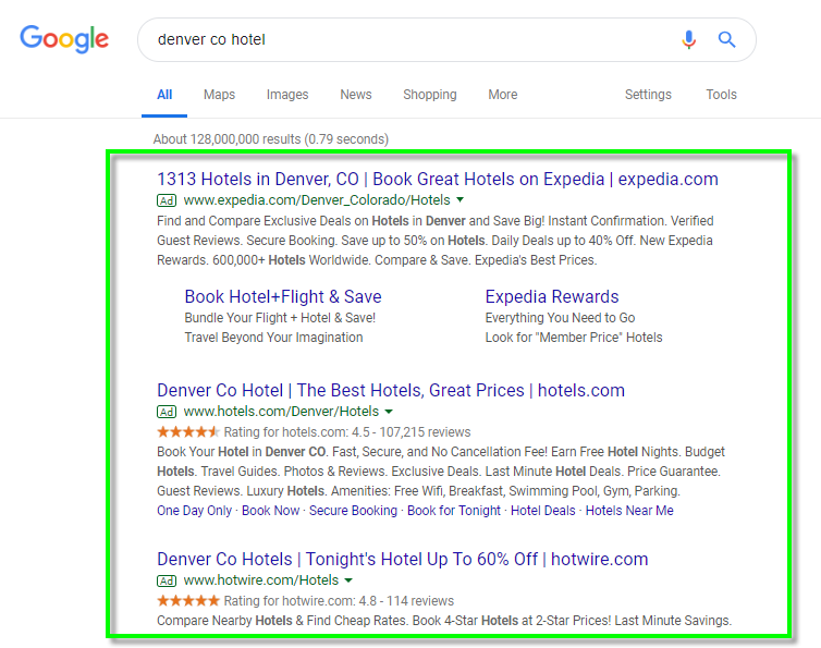 image of screen shot of Google Ads
