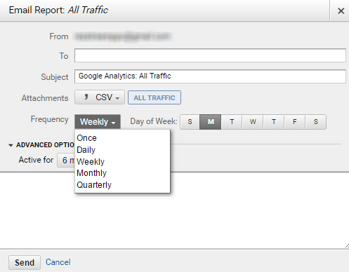 Google Report setup
