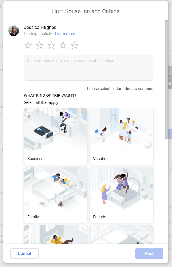 image of google review link