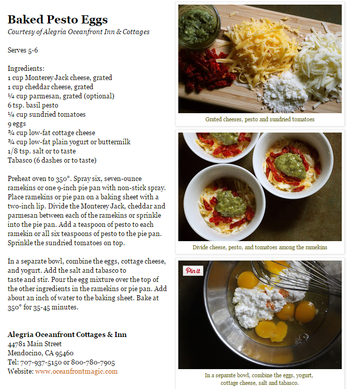 Baked Pesto Eggs Recipe