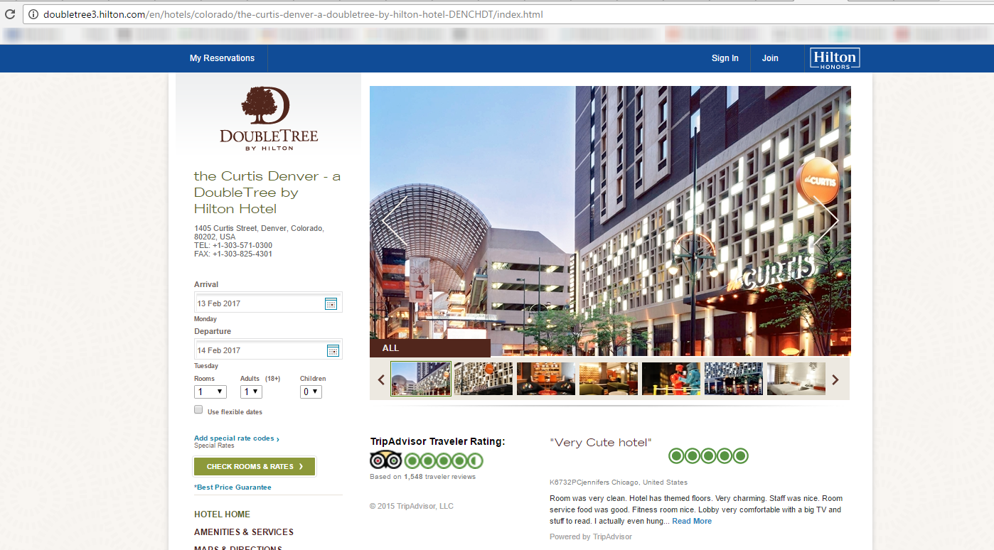 Curtis DoubleTree screenshot