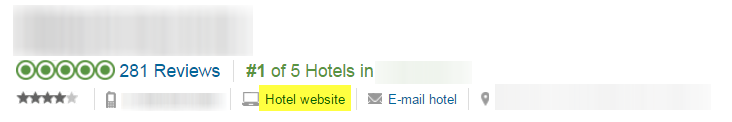 TripAdvisor Business Listing info