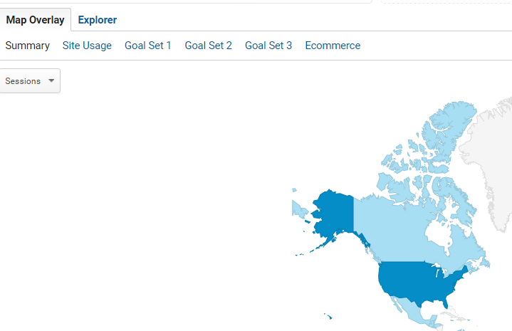 Google Analytics map