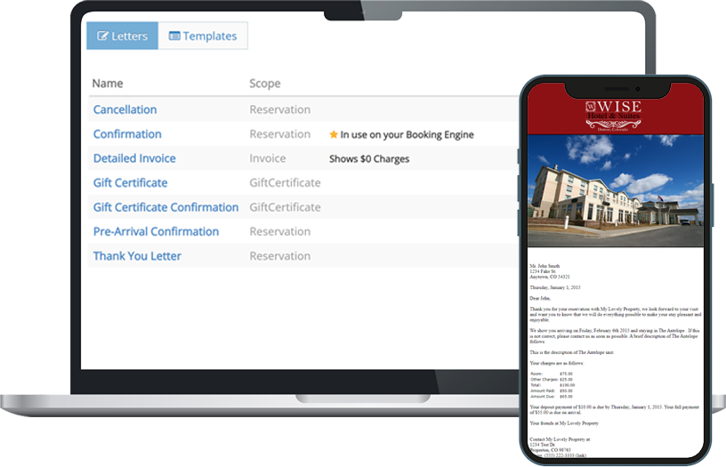 Software Email and Letters (1) rezStream software emails and letters