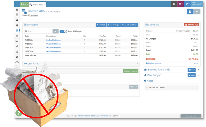 Software Invoice rezStream software invoicing