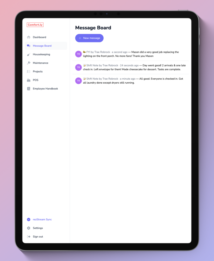 Streamline staff communication Streamline staff communication