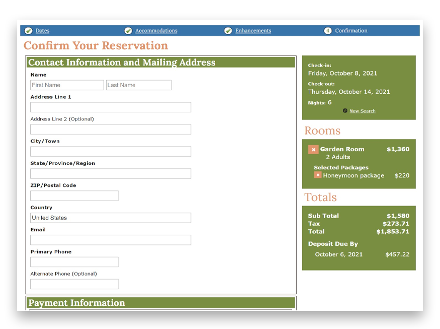 rezStream Booking Engine