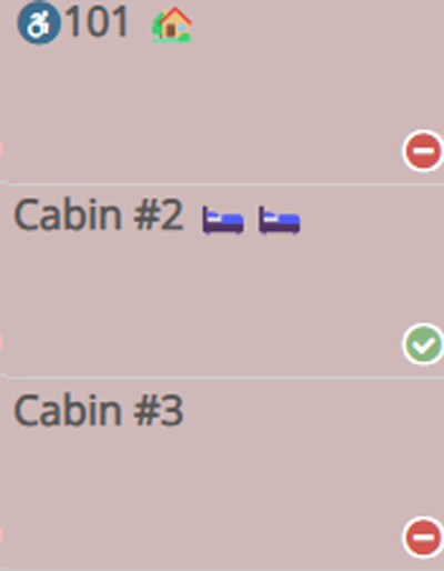 Screenshot of the rezStream tape chart showing various rooms in a clean or dirty status.