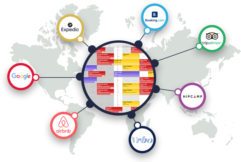 OTA connections setup in rezStream Cloud showing integration with platforms like VRBO to expand booking reach.